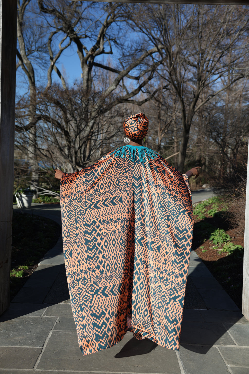 Kimono with Tribal Print