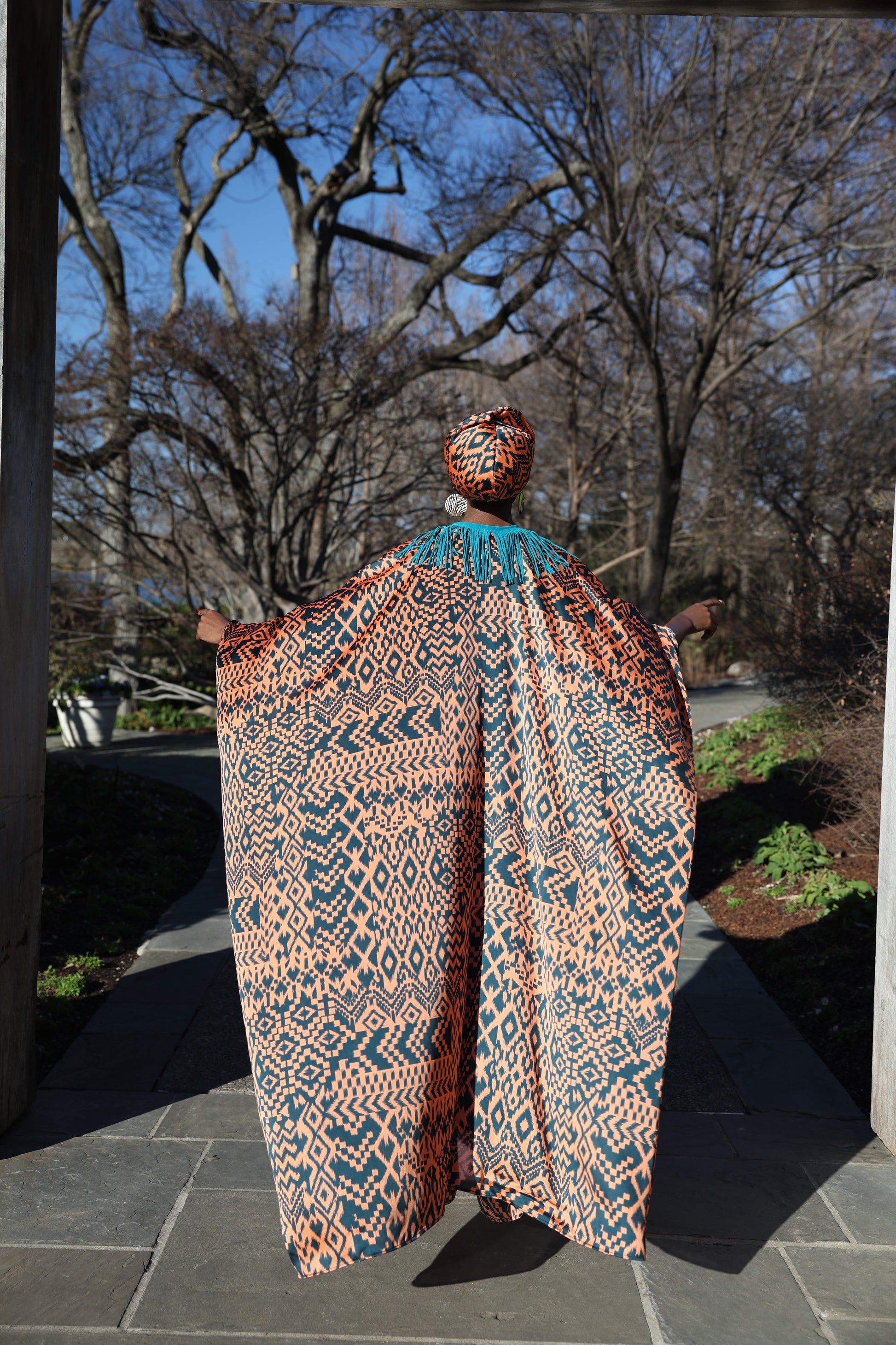 Kimono with Tribal Print