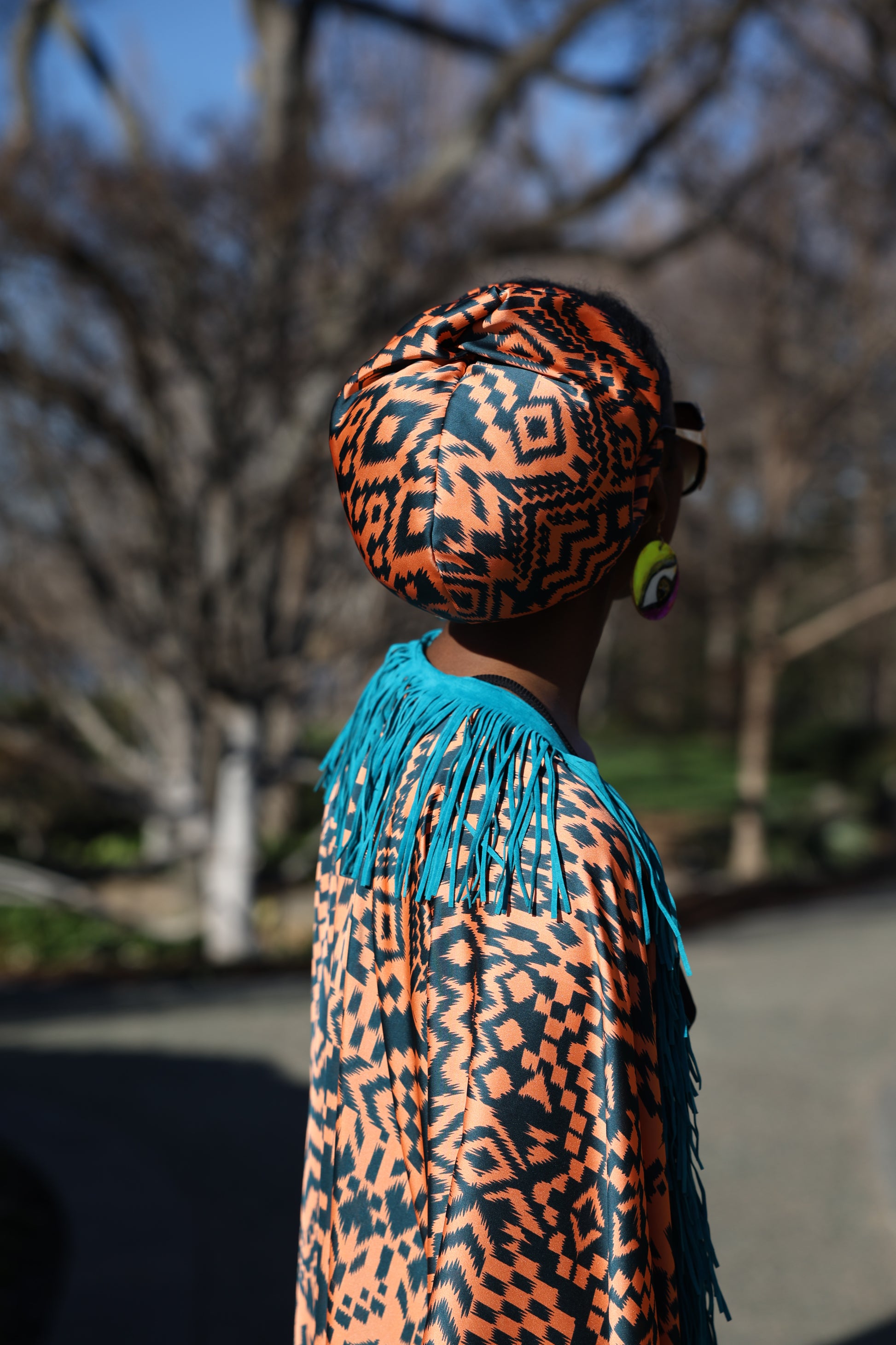 Kimono with Tribal Print
