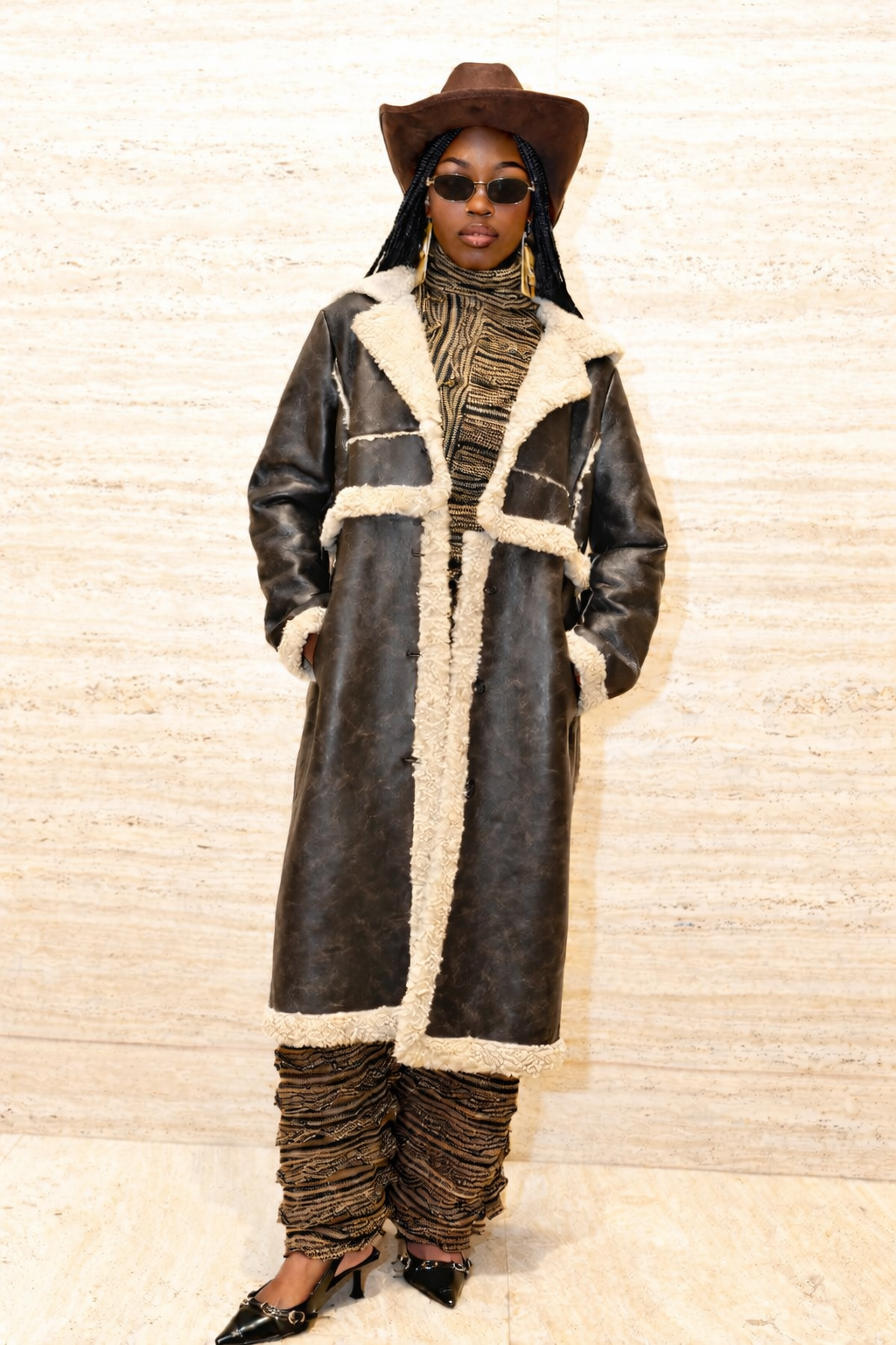 Maxi Shearling Coat