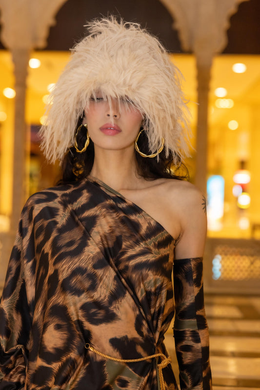 Feather bucket Hat