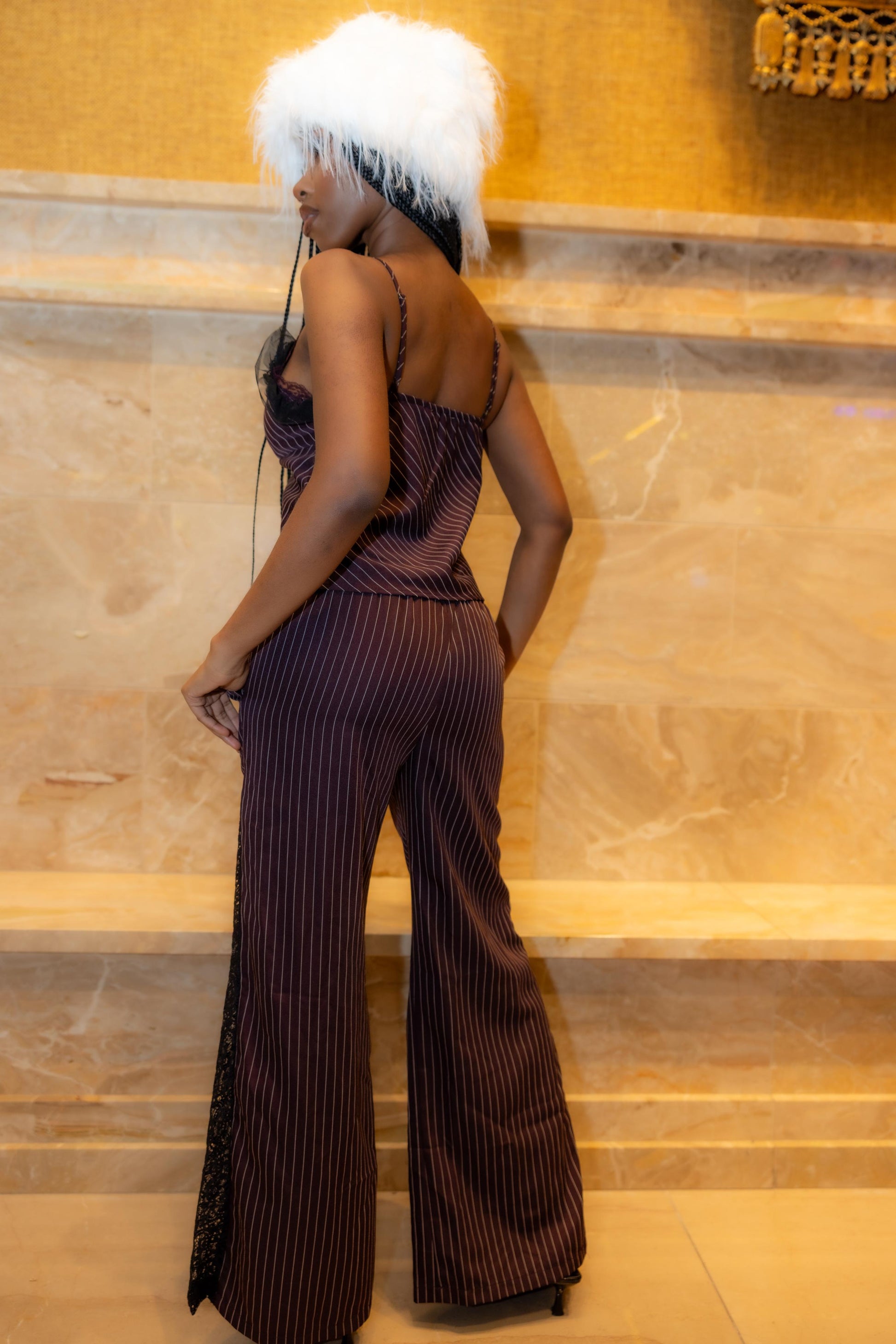 Two-piece Pinstripe Luxury Lounge Set